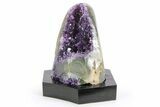 Amethyst Cluster With Wood Base - Uruguay #253139-2